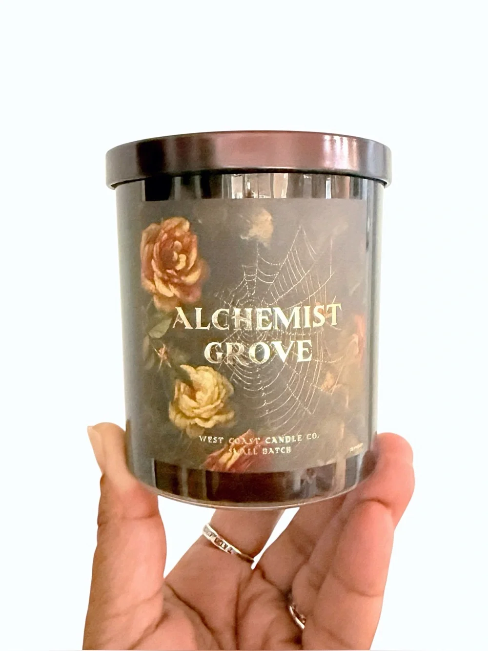Leoben Company Alchemist Grove Scented Candle - Floral Dark Label